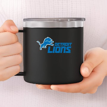 Discover Detroit Lions Logo 14oz Stainless Steel Tumblers