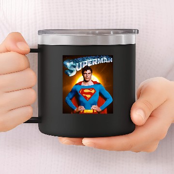 Discover Superman Chris Reeve Baseball Jerseys 14oz Stainless Steel Tumblers