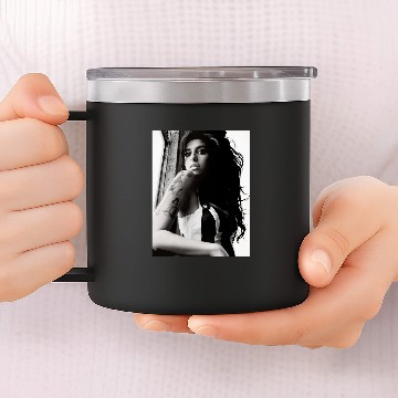 Discover Amy Winehouse Vintage Retro 14oz Stainless Steel Tumblers