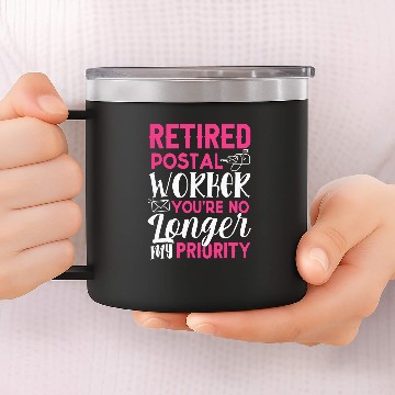 Discover Retired Postal Worker Funny Retirement Postman Gift 2 14oz Stainless Steel Tumblers