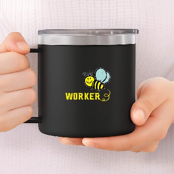 Discover Worker Bee Lover Funny Save The Bees Beekeeper Baseball Tees 14oz Stainless Steel Tumblers