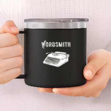 Discover Writer Reading Wordsmith Novel Book Lover Typewriter Writing Baseball Tees 14oz Stainless Steel Tumblers