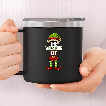 Discover Wrestling Elf Baseball Tees 14oz Stainless Steel Tumblers
