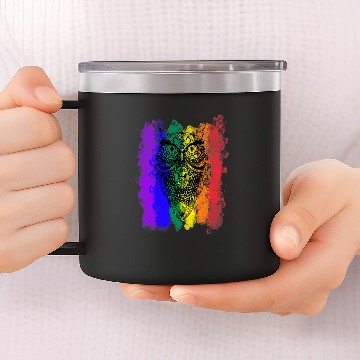 Discover Drums Drummer n Bass Hardcore Gabber Devil Satan Techno Frenchcore 2 9 Drums 14oz Stainless Steel Tumblers