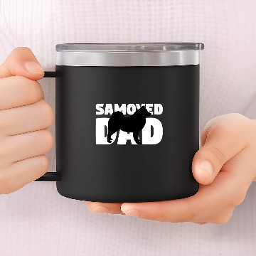 Discover Dog Samoyed Dad Samoyed Gift Father Dog Dad 14oz Stainless Steel Tumblers Baseball Tees