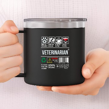 Discover Veterinarian Skills Included Problem Solving 14oz Stainless Steel Tumblers