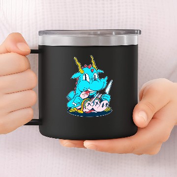 Discover Blue Dragon Is Unicorn 14oz Stainless Steel Tumblers