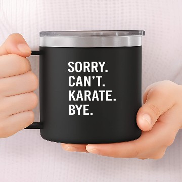 Discover Funny Karate 1 14oz Stainless Steel Tumblers