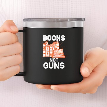 Discover Cool Books Not Guns Peaceful Reader Reading Lovers gift Baseball Tees 14oz Stainless Steel Tumblers