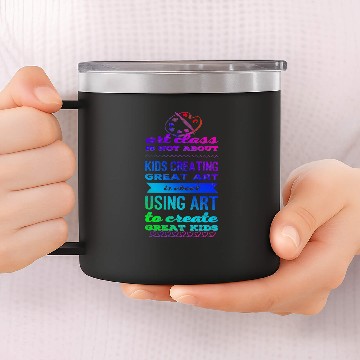 Discover Art class is about using art to create great kids 14oz Stainless Steel Tumblers