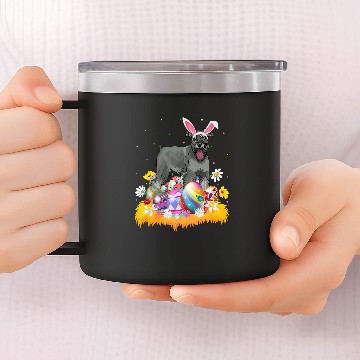 Discover Funny Easter Egg Lover Schnoodle Dog Easter Sunday 14oz Stainless Steel Tumblers
