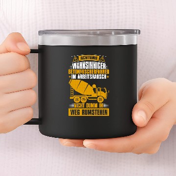 Discover Concrete mixer construction building construction worker 7 Baseball Tees 14oz Stainless Steel Tumblers