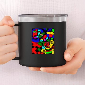 Discover African Art Afrocentric 14oz Stainless Steel Tumblers