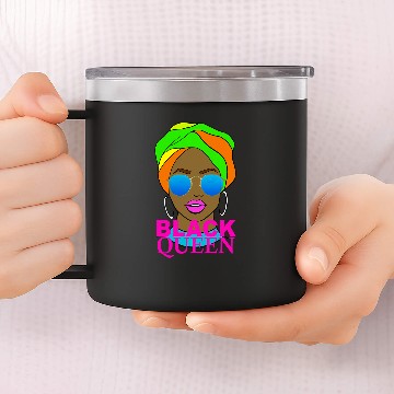 Discover Black Queen Sunglasses African American Woman Art by VERED Baseball Tees 14oz Stainless Steel Tumblers