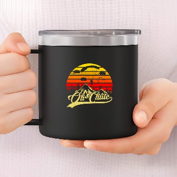 Discover Skydiving Gift Oh Chute Funny Skydiving For Skydiver Parachute 14oz Stainless Steel Tumblers