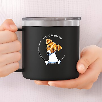 Discover Dog Jack Russell Terrier Its All About Me 14oz Stainless Steel Tumblers