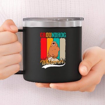 Discover Groundhog Whisperer Marmot Whisperer 3 Zip 14oz Stainless Steel Tumblers