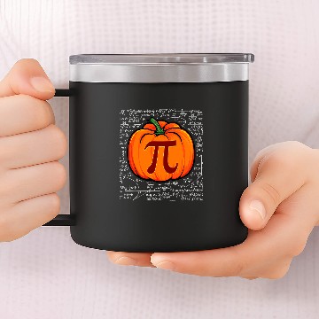 Discover Pumpkin Pie Math Funny Halloween Thanksgiving Pi Day 38 14oz Stainless Steel Tumblers