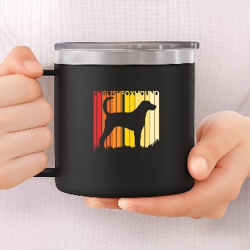 Discover English foxhound 2 Zip 14oz Stainless Steel Tumblers