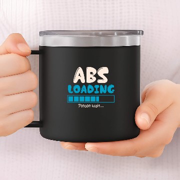 Discover Abs Are Loading Please Wait Stomach Muscle Abs Baseball Tees 14oz Stainless Steel Tumblers