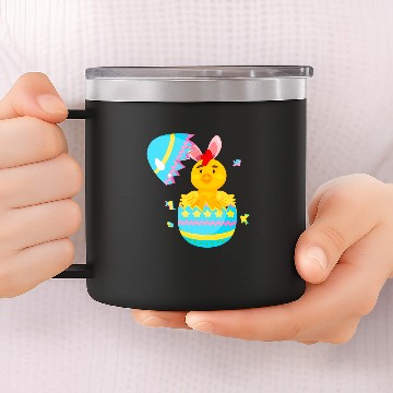 Discover Chicken Lover Easter Egg Hunt Bunny Ear Chicken Easter Day 2 Baseball Tees 14oz Stainless Steel Tumblers