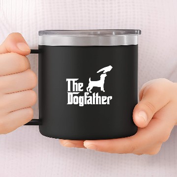 Discover Jack Russel Terrier The Dogfather Funny Dog 14oz Stainless Steel Tumblers
