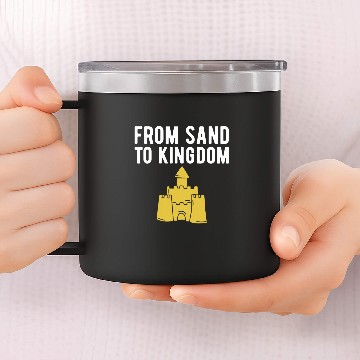 Discover From Sand To Kingdom Baseball Tees 14oz Stainless Steel Tumblers