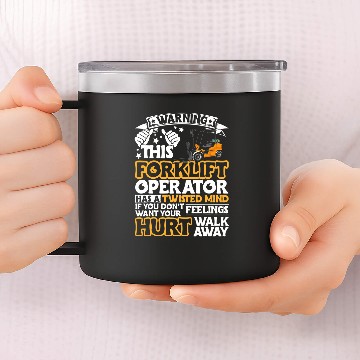 Discover Certified Forklift Operator Forklift Driver Quote Warehouse 31 14oz Stainless Steel Tumblers