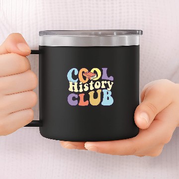 Discover Cool History Club History Buff BA History Major Student Baseball Tees 14oz Stainless Steel Tumblers