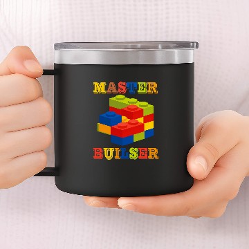 Discover Brick Builder Funny Blocks Master Builder Engineer Ideas Baseball Tees 14oz Stainless Steel Tumblers