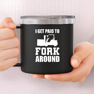 Discover Forklift Operator Baseball Tees 14oz Stainless Steel Tumblers