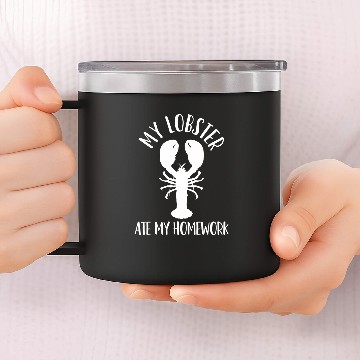 Discover Lobster Back to School Student 14oz Stainless Steel Tumblers