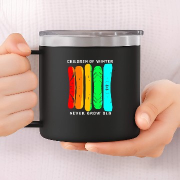 Discover Skiing Ski Snowboarding Funny Snowboard 2 Baseball Tees 14oz Stainless Steel Tumblers