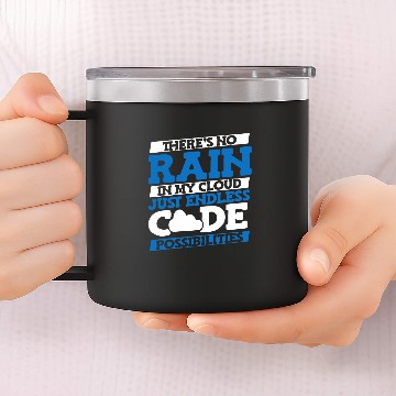 Discover Funny Cloud Engineer Coder Programmer Cloud Computing 14oz Stainless Steel Tumblers