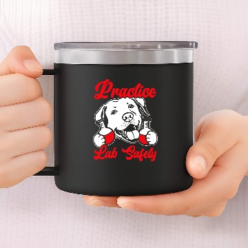 Discover Labrador Lab Dog Practice Lab Safety Future Scientist Labrador Dog Baseball Tees 14oz Stainless Steel Tumblers