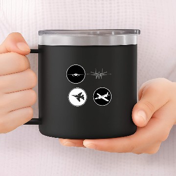 Discover Funny Retro vintages Airplane Aviation Pilot Gift 2 Baseball Tees 14oz Stainless Steel Tumblers