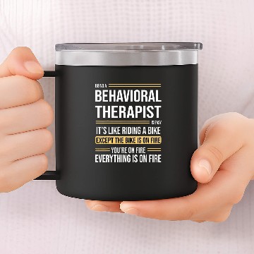Discover Behavioral Therapist Definition Funny Job 14oz Stainless Steel Tumblers