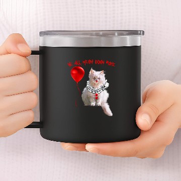 Discover We All Meow Down Here Halloween46 14oz Stainless Steel Tumblers