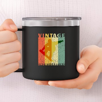Discover Skiing Ski vintages Snowboarding Jumping Snowboarder Baseball Tees 14oz Stainless Steel Tumblers