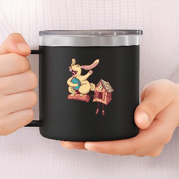 Discover Rabbits Easter Bunny Cuckoo Clock Rabbit Easter Egg Laughing Holiday 6 Baseball Tees 14oz Stainless Steel Tumblers