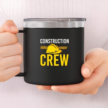 Discover Construction Crew Construction Site Builder 14oz Stainless Steel Tumblers