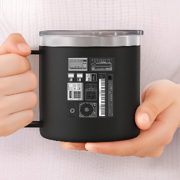 Discover Old School Hip Hop Rap Music Beat Maker 14oz Stainless Steel Tumblers