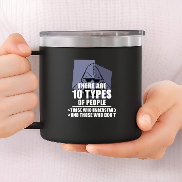 Discover Funny Binary Code Saying Computer Science Programmer 14oz Stainless Steel Tumblers