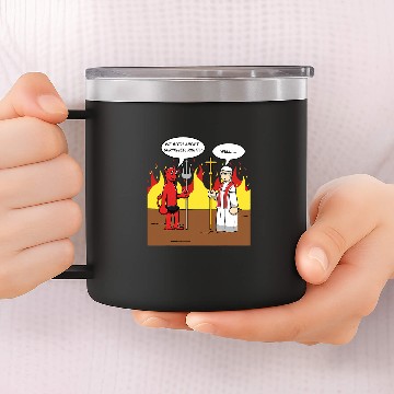 Discover Funny Catholic for Pope Skeptics 14oz Stainless Steel Tumblers