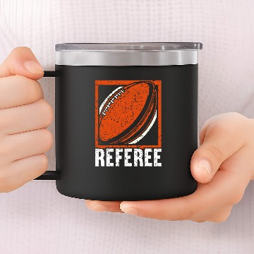 Discover Referee Draft Day Fantasy Football 1 Zip 14oz Stainless Steel Tumblers