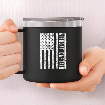 Discover Airboat Captain Hydroplane Propeller Swamp Baseball Tees 14oz Stainless Steel Tumblers