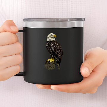 Discover Eagle Bald Eagle Zip 14oz Stainless Steel Tumblers