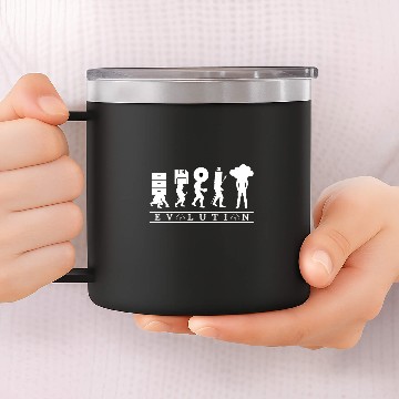 Discover Funny Retro Computer Programmer Evolution Storage Coding 14oz Stainless Steel Tumblers