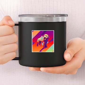Discover Retro vintages Aesthetic Cavapoo 14oz Stainless Steel Tumblers