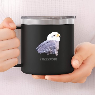 Discover Bald Eagle 21 Zip 14oz Stainless Steel Tumblers